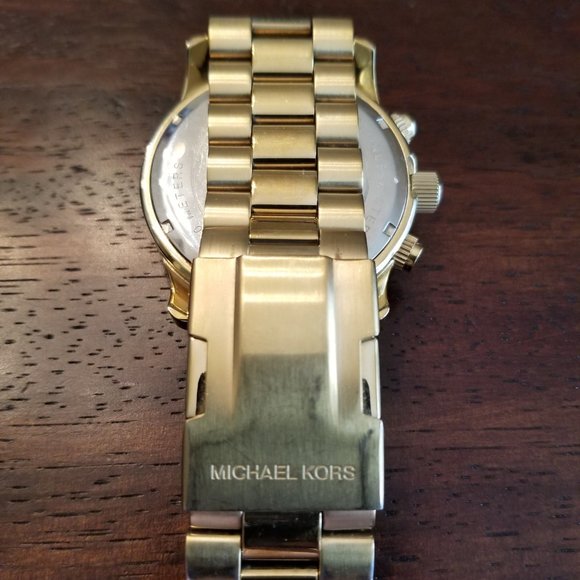 Michael Kors Oversized Runway Chronograph Watch - Picture 6 of 7